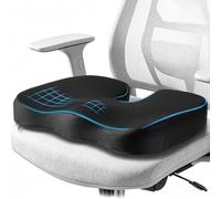 RaMokey Memory Foam Seat Cushion, Ergonomic Coccyx Cushion for Tailbone Discomfort, Relief Coccyx & Hemorrhoid Stress Seat Cushion for Office Chair, Car, Travel, Long Sitting, Gaming