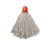 Ramon Hygiene 12 PY Cotton Socket Mop, Red Socket, Pack of 10 Mop Heads