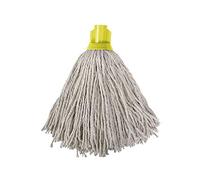 Ramon Hygiene 12 PY Cotton Yellow Socket Mop, Pack of 10 Mop Heads