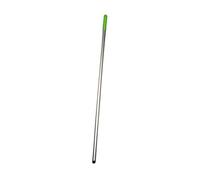 Ramon Hygiene Aluminium Handle with Screw Thread, 120cm in Length, Green Plastic Grip, Mop Handle, Broom Handle Replacement