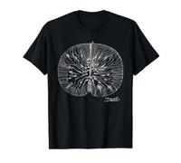 Ramon y Cajal Brain Neuron Value Graphic T-Shirt, Men, Black, L