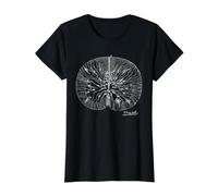 Ramon y Cajal Brain Neuron Value Graphic T-Shirt, Women, Black, XL