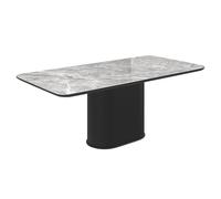 ramona ceramic coffee table in gloss grey
