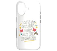 RAMONA Personalized Retro Girls Custom RAMONA Name Case for iPhone 17