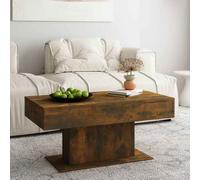 ramona wooden coffee table - smoked oak