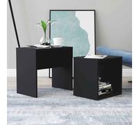 ramona wooden nesting coffee table - black