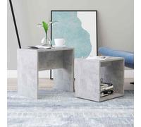 ramona wooden nesting coffee table - concrete grey