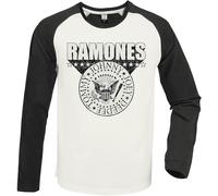 Ramones Baseball Jersey 3D Crest Vintage White/Charcoal (M)