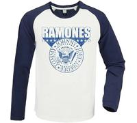 Ramones Baseball Jersey 3D Crest Vintage White/Navy (S)
