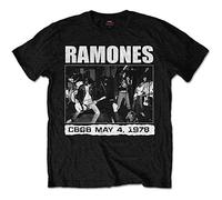 Ramones CBGB 1978 Official Tee T-Shirt Mens Unisex (X-Large) Black