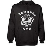 Ramones - Felpa # S Black Unisex # Retro Eagle New York City