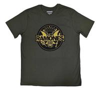 Ramones Men's Gold Seal T-Shirt in Green | Size: 2XL Ramones Green 2XL