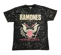 Ramones T Shirt Eagle Band Logo Official Unisex Tie Dye White XL