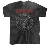 Ramones T Shirt Presidential Seal Band Logo new Official Dip Dye Black Unisex