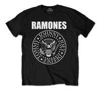 Ramones - Ramones T Shirt Presidential Seal Distressed Band Logo Official Mens Black XL