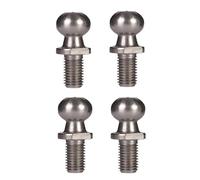 Ramor Strutz Four Stainless Steel Ball Stud Bolts for Gas Struts, Boot Lid, Tailgate or Bonnet. 10mm Ball, 15mm Long Thread, M8 Thread.