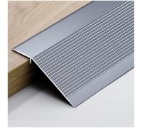 Ramp Edge Profile Threshold Strip, Aluminum Laminate Threshold Ramp, Floor Bar for doorways, for Joining Floor Gaps,Carpet Threshold Transition,Floor Tiles(Gray,100mm x 900mm)