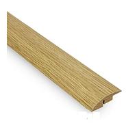 Ramp Edge Threshold Door Bar Trim Profile for Laminate and Wood Flooring (2400mm, Natural Oak)