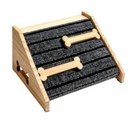 Ramp for Small Dogs - Portable Wooden Stair Step Non-Slip - with Non-Slip Felt Mat for Stairs | Sofa Bed Sofa Home Bedroom Interior Door Frame