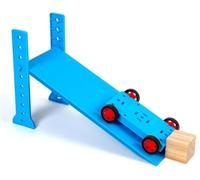 Ramp Impact Experiment Model Slope Car Motion Kit DIY Physics Mechanics Demonstration Device Student Hands-On Science Educational Teaching Equipment Gravity Tester