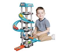 ramp track for toy cars, toy parking for cars - Traffic racing car ramp track assembly vehicle set - Preschool educational toys p