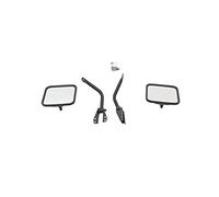 Rampage Products 7617 Black Factory Style Replacement Steel Mirror Kit for 1955-1986 Jeep CJ - Pair