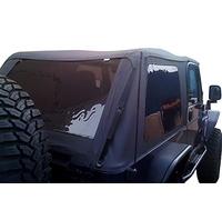 RAMPAGE PRODUCTS Frameless Trail Top for Jeep Wrangler TJ | Tinted Windows, Sail Cloth, Black Diamond | 109735 | Fits 1997-2006 Jeep Wrangler TJ (Excluding LI Unlimited)