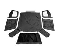 RAMPAGE PRODUCTS Rampage Premium Replacement Soft Top with Door Skins & Tinted Windows | Sail Cloth, Black Diamond Color | 912935 | Fits 1997-2006 Jeep Wrangler TJ with Door Skins