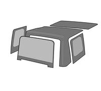 RAMPAGE PRODUCTS Rampage Premium Replacement Soft Top with Tinted Windows | Sail Cloth, Black Diamond Color | 912835 | Fits 1997-2006 Jeep Wrangler TJ with Full Steel Doors