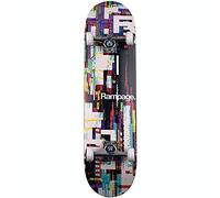 Rampage Skateboard for Kids Ages 6-12 - Glitch Logo Complete Skateboard for Teens, Boys and Girls, Ideal for Beginners and Skateparks