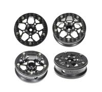 RampCrab 1.8" (46mm) Super Wheels, Carbon fibre Beadlock Wheels, fit fot SCX24, TRX4M, FCX24, FCX24M, CR18P, Style I