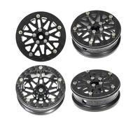 RampCrab 1.8" (46mm) Super Wheels, Carbon fibre Beadlock Wheels, fit fot SCX24, TRX4M, FCX24, FCX24M, CR18P, Style D