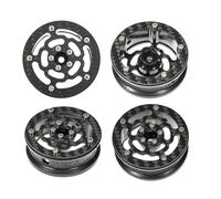 RampCrab 1.8" (46mm) Super Wheels, Carbon fibre Beadlock Wheels, fit fot SCX24, TRX4M, FCX24, FCX24M, CR18P, Style C