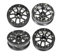 RampCrab 1.8" (46mm) Super Wheels, Carbon fibre Beadlock Wheels, fit fot SCX24, TRX4M, FCX24, FCX24M, CR18P, Style I
