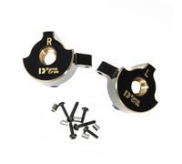 RampCrab Brass Steering Knuckles RC Counterweights for 1/24 RC Crawler Axial SCX24 AX24 Upgrades Parts, Black Coating, 22g