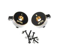 RampCrab Brass Steering Knuckles RC Counterweights for 1/24 RC Crawler Axial SCX24 AX24 Upgrades Parts, Black Coating, 28g