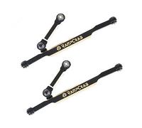 RampCrab RC Steering Links for SCX24 AX24, 2 Sets, Brass High-Tightening Rod Tie Link for 1/24 RC Crawler SCX24 AX24 Bronco Deadbolt JLU B-17 Gladiator C10, RC Crawler Car Upgrade Parts, Black coating