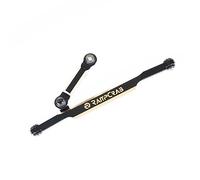 RampCrab RC Steering Links for SCX24 AX24, Brass High-Tightening Rod Tie Link for 1/24 RC Crawler Axial SCX24 AX24 Bronco Deadbolt JLU B-17 Gladiator C10, RC Crawler Car Upgrade Parts, Black coating