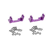 RampCrab Servo Mount Bracket for FXC24, Adjustable Servo Mount tray, 1/24 RC Car Steering Servo Mount for FMS FCX24 Power Wagon Butcher & Max Smasher Big Foot, K5 Upgrade Parts, Alu, Purple 2P