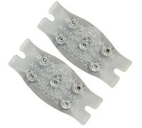 Ramponi Antiscivolo per Scarpe 2 Pezzi Trasparenti Grip Invernale Su Neve E Ghiaccio Uomo Donna Trekking Escursionismo Outdoor Artigli Resistenti E Invisibili