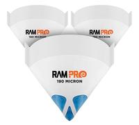 RamPro Paint Micron Strainer Filter Tip Cone Shaped Fine 190 Mesh Nylon Funnel - Premium Grade Disposable - For Use in Automotive, Spray Guns, Arts & Crafts, Hobby, & All Painting Projects (250)