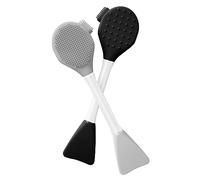 RamPula Silicone face Scrubber, 2 Piece Facial Cleansing Brush, face mask Brush with Soft Clay face mask applicator, for applying Masks and Washing Your face, for Foundation,Cream
