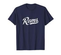 Rams Mascot T Shirt Vintage Sports Name Tee Design T-Shirt