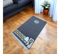 RAMSE - Muslim prayer mat, Islamic Prayer Rug Muslim Janamaz Sajada - prayer rug for Men and Women, Ramadan or Eid Gift, with Kufi Cap & Beads and Scarf, Islamic gift (KAABA 1)