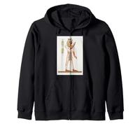 Ramses III Egyptian Pharaoh History Ancient Archaeology Art Zip Hoodie