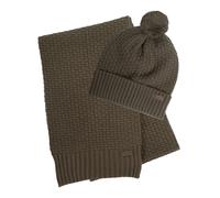 Ramside Beanie & Scarf Gift Set Olive One Size