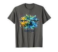Ramstein Air Base C-130 Hercules Watercolor Aviation Design T-Shirt