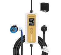RamTouch Electric Vehicle Charger (3 kW, Type 2, UK 3-Pin Plug, 6.5 m), IP65 Portable Car Charger with Adjustable Current (6A-13A) and Delayed & Timed Charging, Compatible with EVs and Hybrids