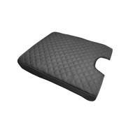 ramuel Compatible with Center Console Armrest Cover Pad PU Leather Arm Rest Covers Console Cover Lid Protector Pad for Silverado Tahoe Sierra Yukon Suburban 2007-2013 Jump Seat Console(Rhombus Black)