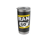 Ran 50 States Twenty 6 Point 2 Marathon Runner Inspired Stainless Steel Insulated Tumbler
